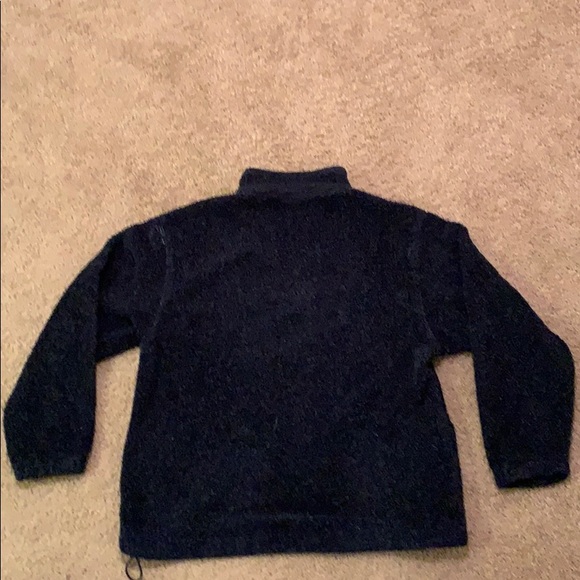Navy Blue Fluffy Jacket - Picture 2 of 4